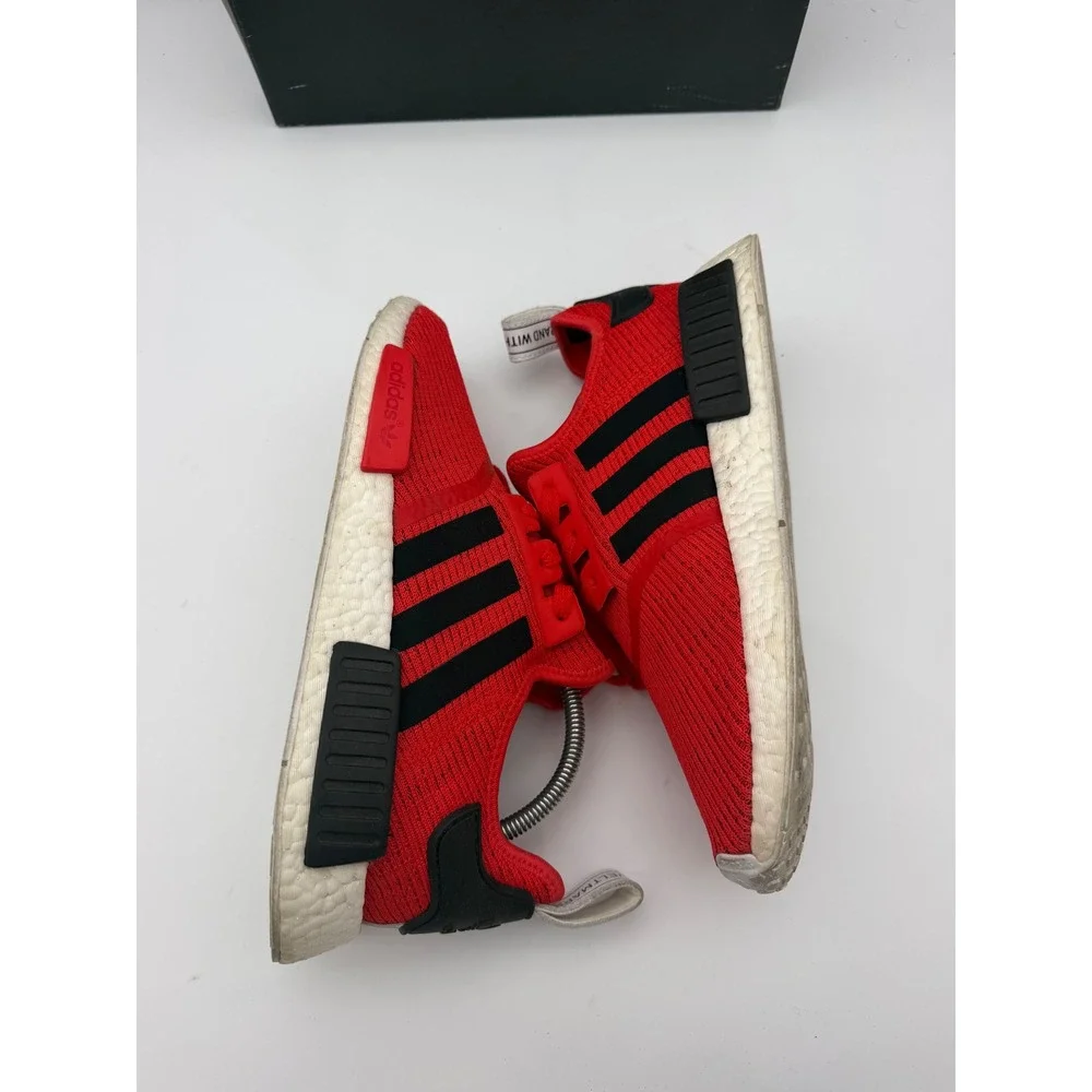 Adidas NMD_R1 Lush Red Black Mens Running Shoes BB2885 Size 10 OG Box